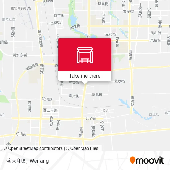 蓝天印刷 map