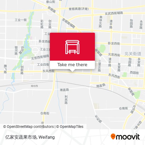 亿家安蔬果市场 map