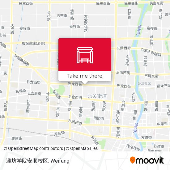 潍坊学院安顺校区 map