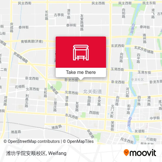 潍坊学院安顺校区 map