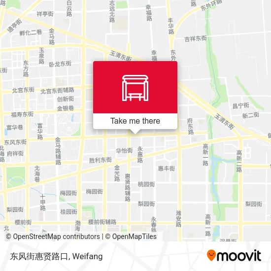 东风街惠贤路口 map