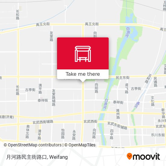 月河路民主街路口 map