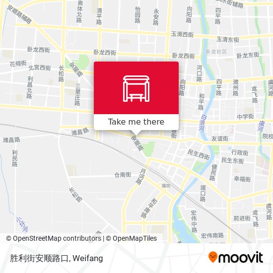 胜利街安顺路口 map