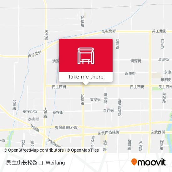 民主街长松路口 map