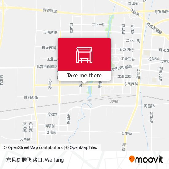东风街腾飞路口 map