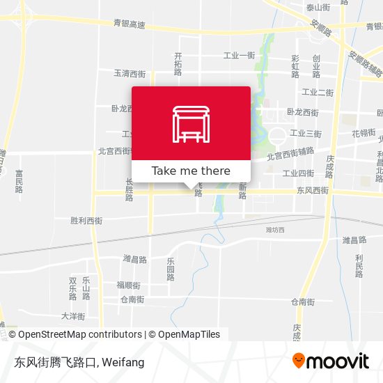 东风街腾飞路口 map