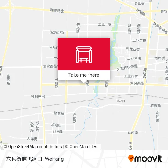 东风街腾飞路口 map