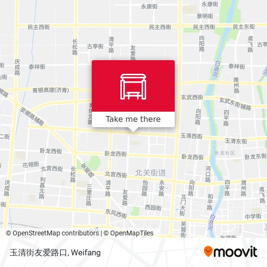 玉清街友爱路口 map