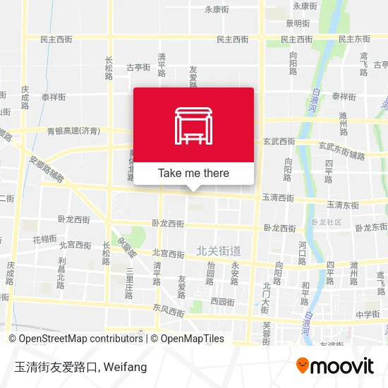 玉清街友爱路口 map