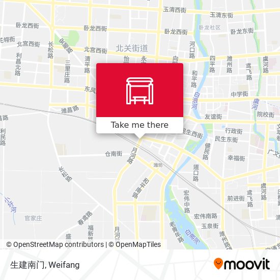 生建南门 map