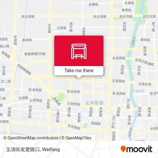 玉清街友爱路口 map