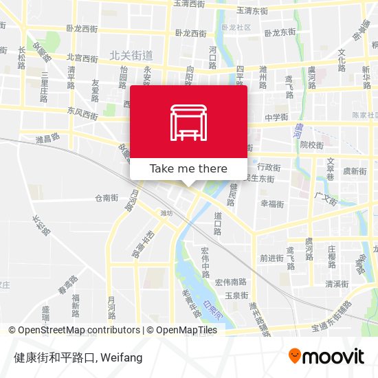 健康街和平路口 map