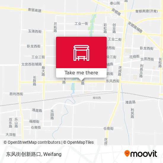 东风街创新路口 map