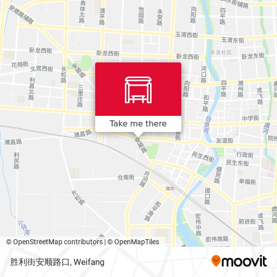 胜利街安顺路口 map