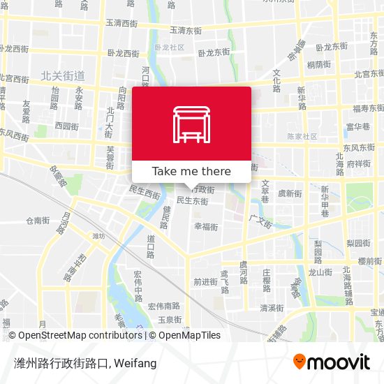 潍州路行政街路口 map