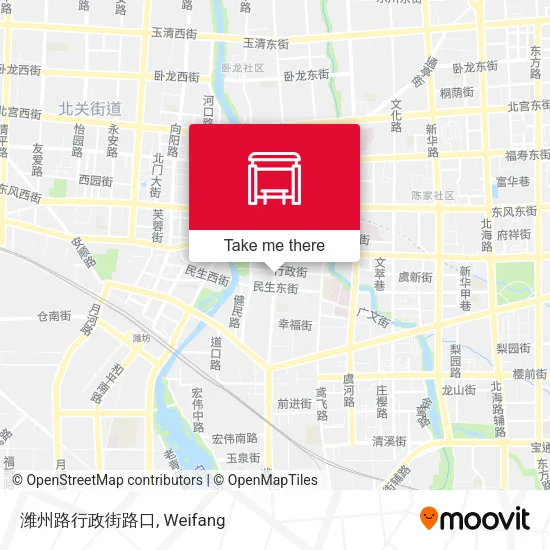 潍州路行政街路口 map