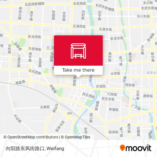 向阳路东风街路口 map
