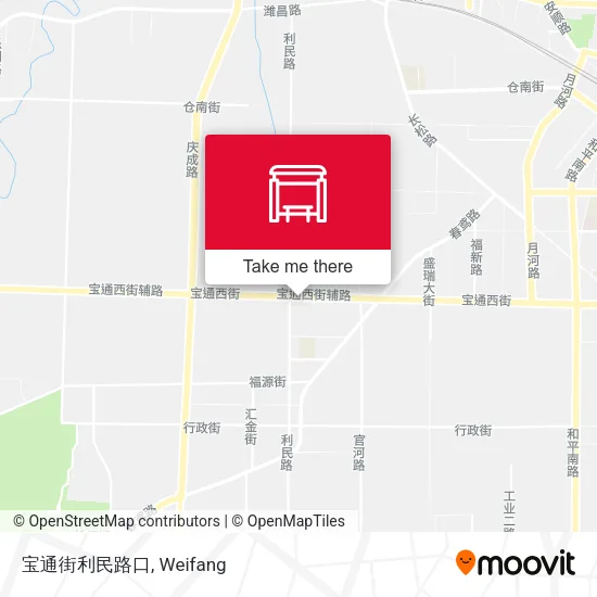 宝通街利民路口 map