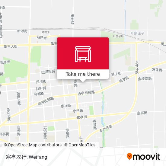 寒亭农行 map
