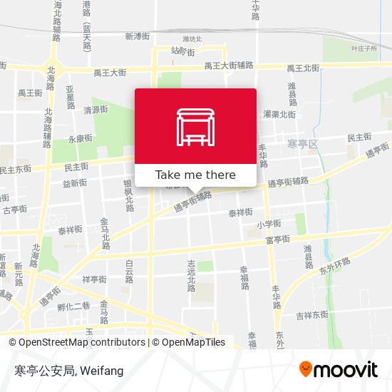 寒亭公安局 map