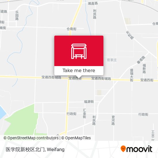 医学院新校区北门 map