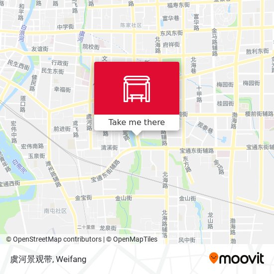 虞河景观带 map