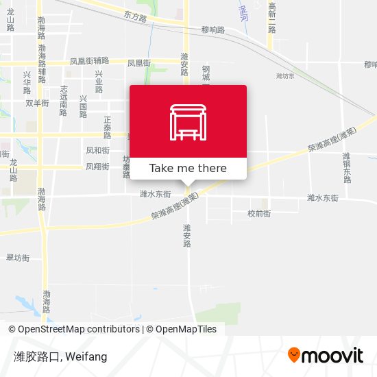 潍胶路口 map