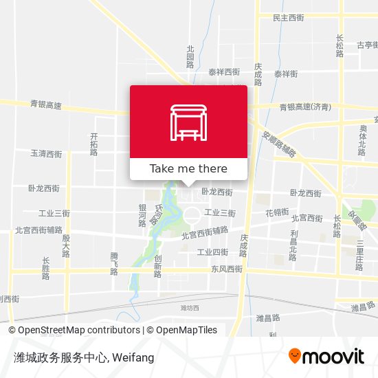 潍城政务服务中心 map