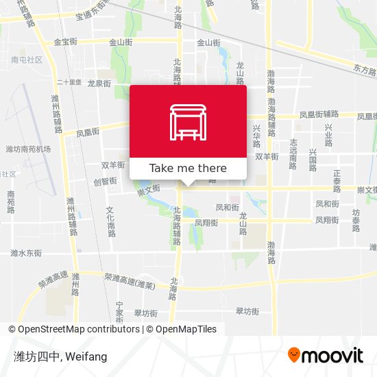 潍坊四中 map
