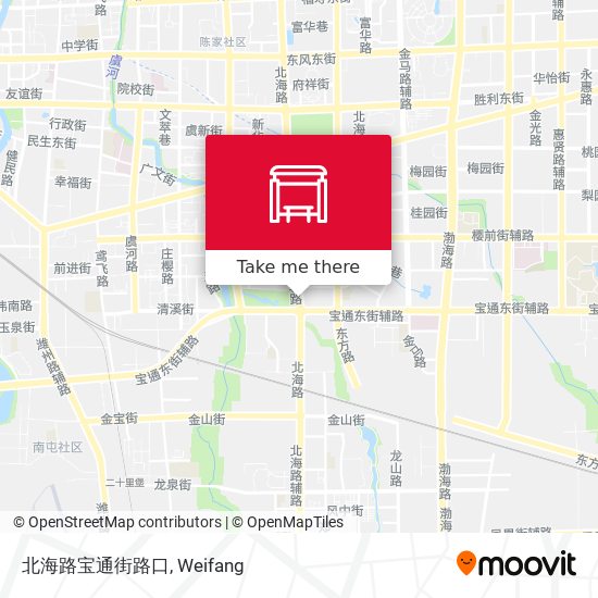 北海路宝通街路口 map