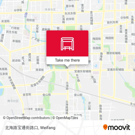 北海路宝通街路口 map