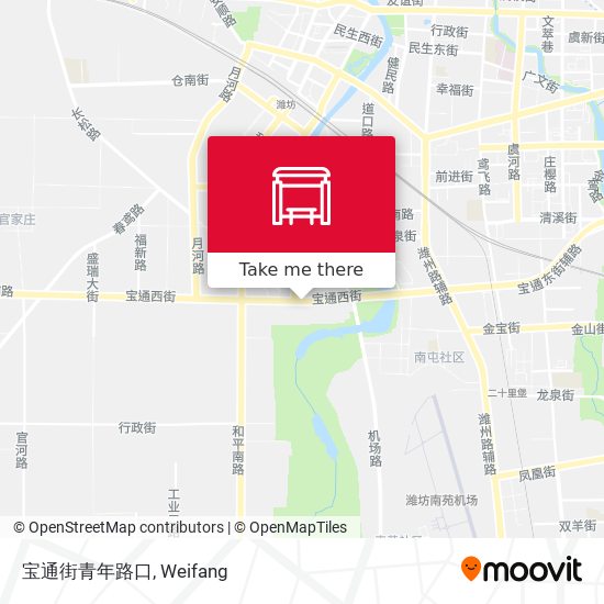 宝通街青年路口 map