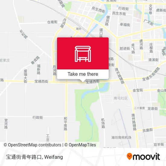 宝通街青年路口 map