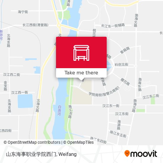 山东海事职业学院西门 map