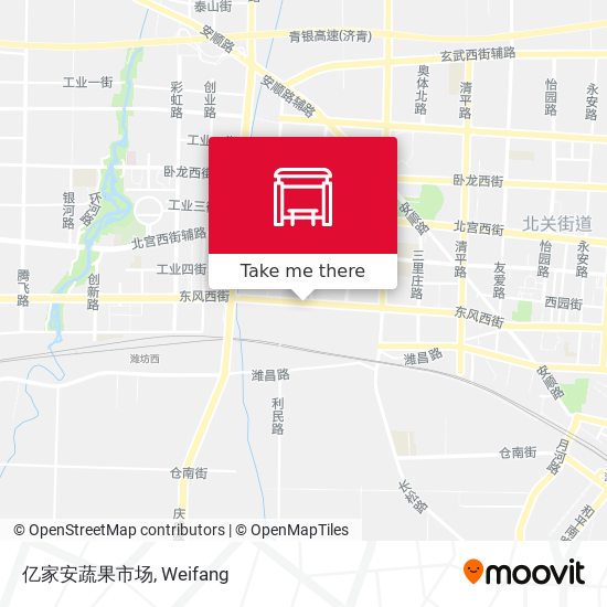 亿家安蔬果市场 map