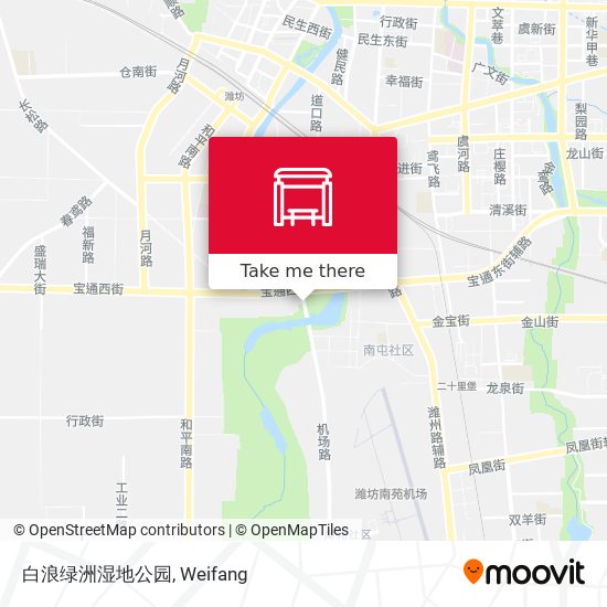 白浪绿洲湿地公园 map