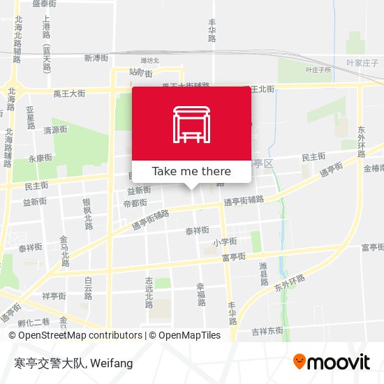 寒亭交警大队 map
