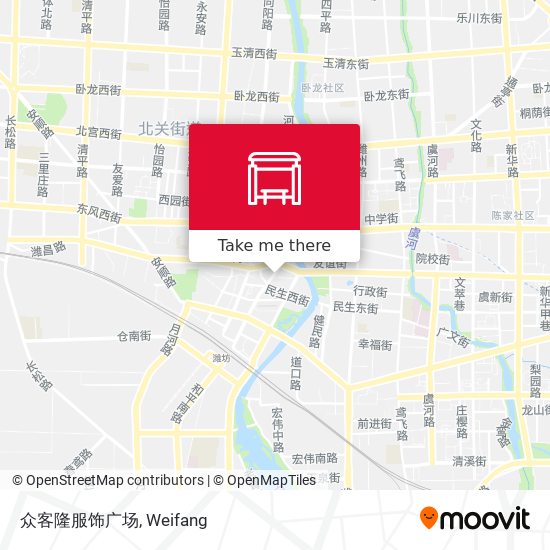 众客隆服饰广场 map