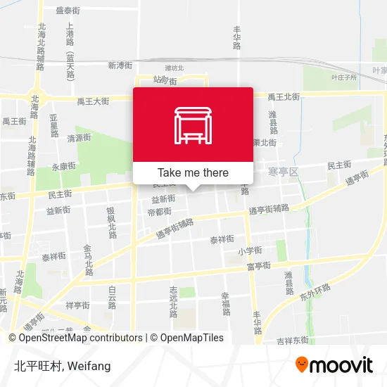 北平旺村 map