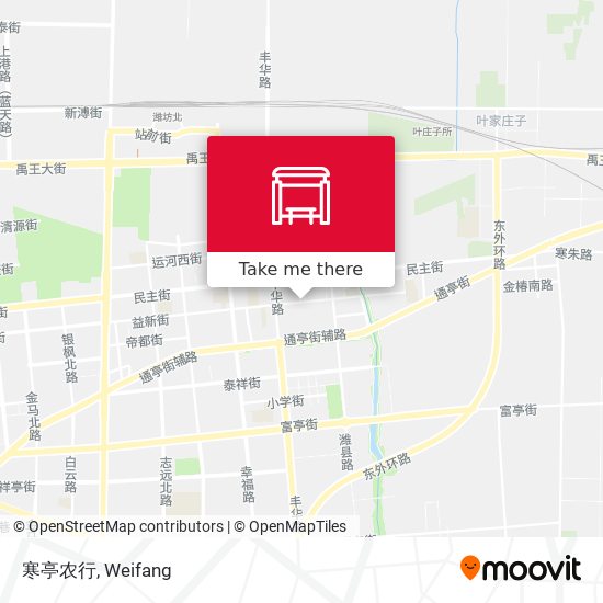 寒亭农行 map