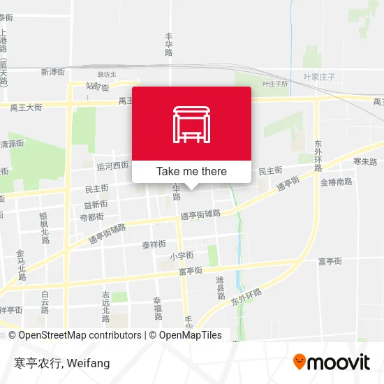 寒亭农行 map