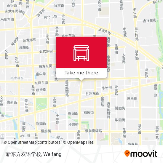 新东方双语学校 map