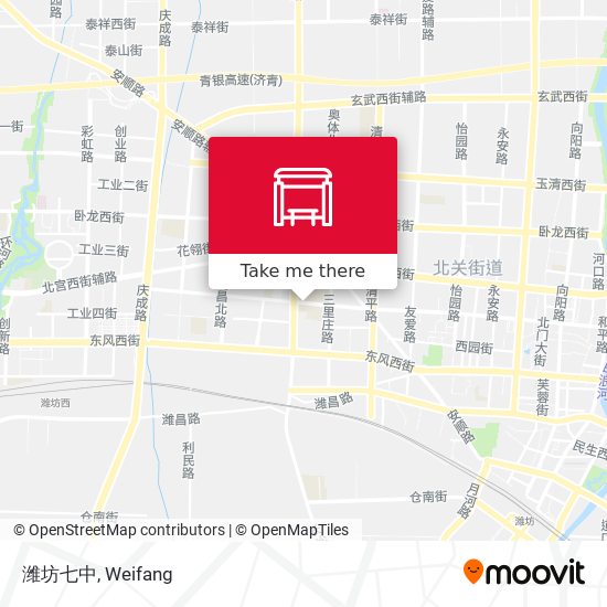 潍坊七中 map