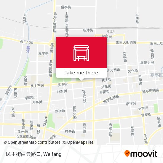 民主街白云路口 map
