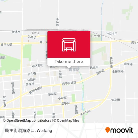 民主街渤海路口 map