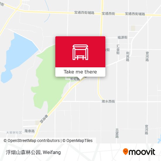 浮烟山森林公园 map