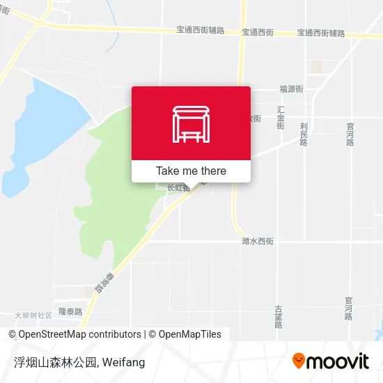 浮烟山森林公园 map