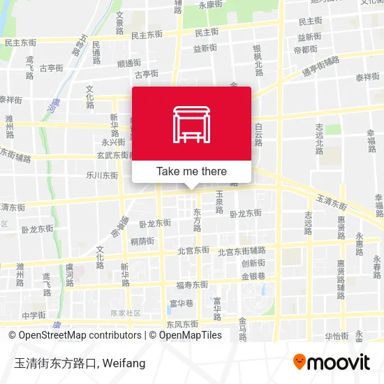 玉清街东方路口 map