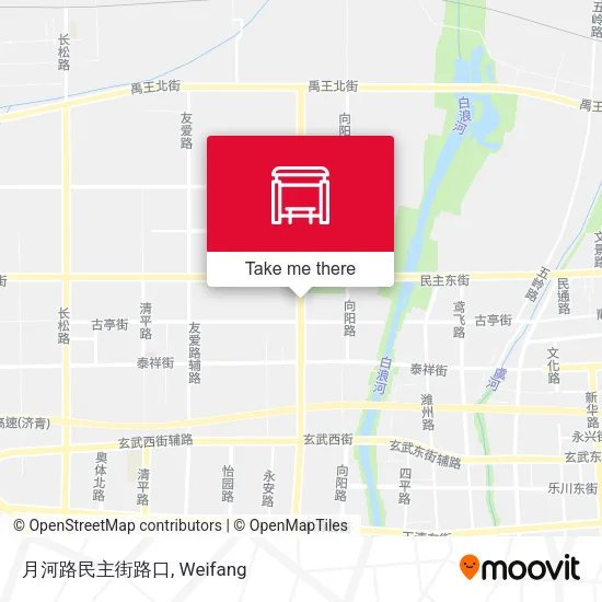 月河路民主街路口 map