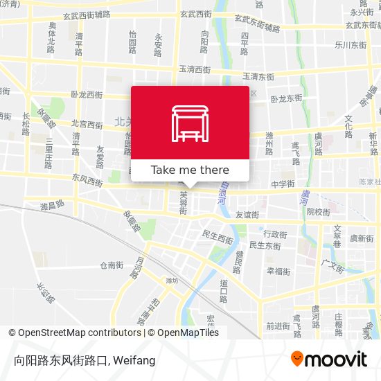 向阳路东风街路口 map